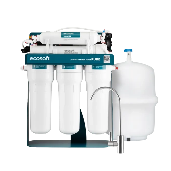 Фільтр зворотного осмосу Ecosoft PURE BALANCE з помпою на станині (MO675MBALPSECO)