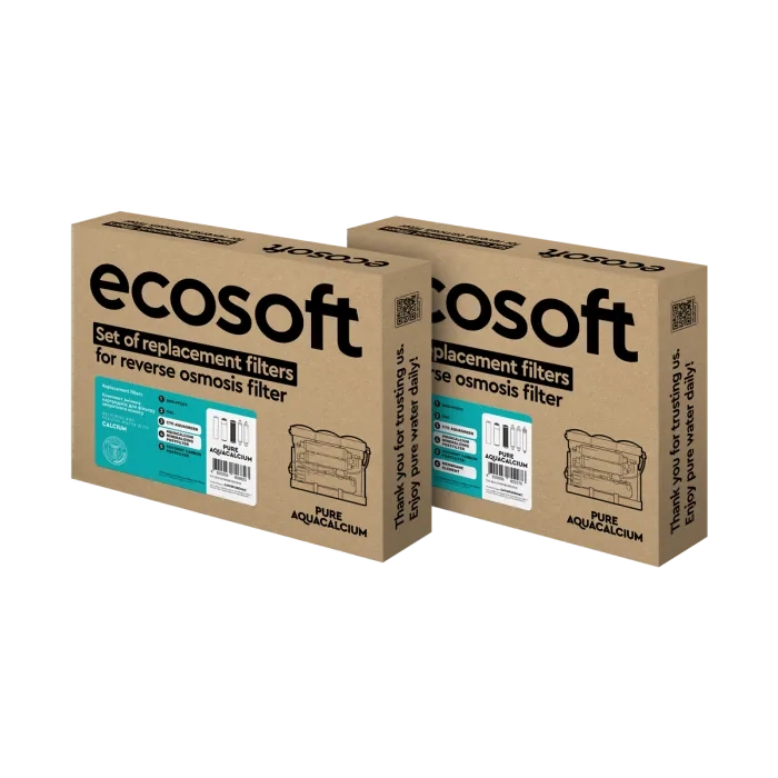 Річний запас картриджів для фільтра зворотного осмосу Ecosoft  PURE AquaCalcium Mint