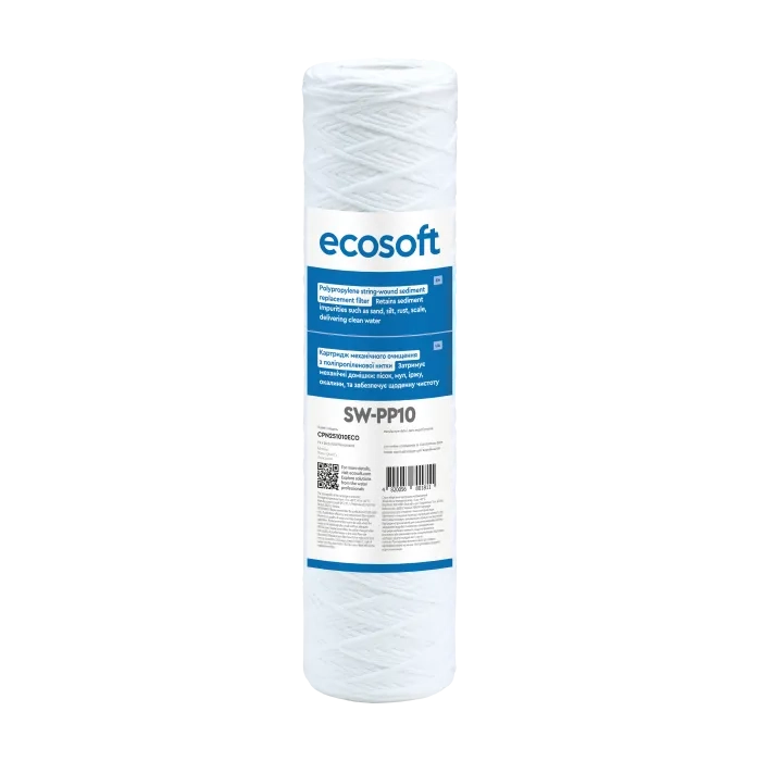 Картридж з поліпропіленової нитки Ecosoft 2,5"x10" 10 мкм (CPN251010ECO)