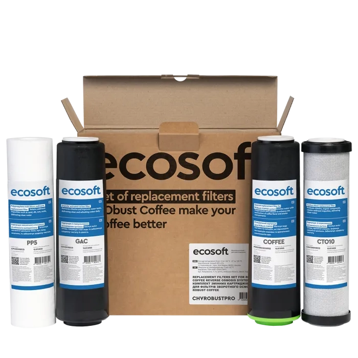 Комплект картриджів 1-2-3-4 Ecosoft для фільтра RObust COFFEE (CHVROBUSTCOFFEE)