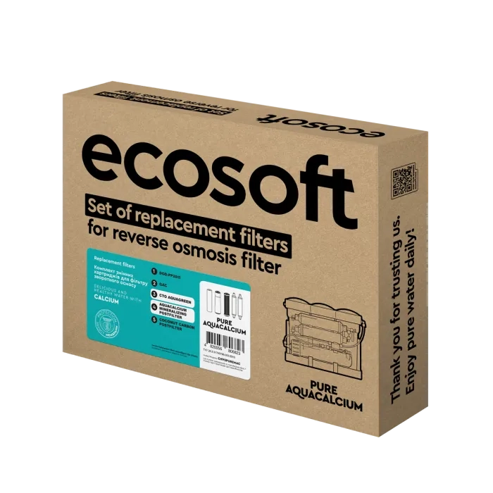 Комплект картриджів Ecosoft PURE AquaCalcium Mint "6 місяців"