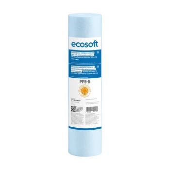 Картридж зі спіненого поліпропілену з бактеріостатичним ефектом Ecosoft 2,5"x10" 5 мкм (CPV25105BECO)