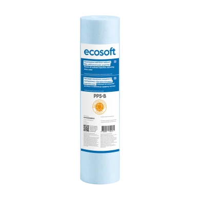 Картридж зі спіненого поліпропілену з бактеріостатичним ефектом Ecosoft 2,5"x10" 5 мкм (CPV25105BECO)
