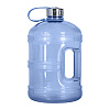 Пластикова пляшка для води GEO з металевою кришкою, блакитна, 3,8 л фото