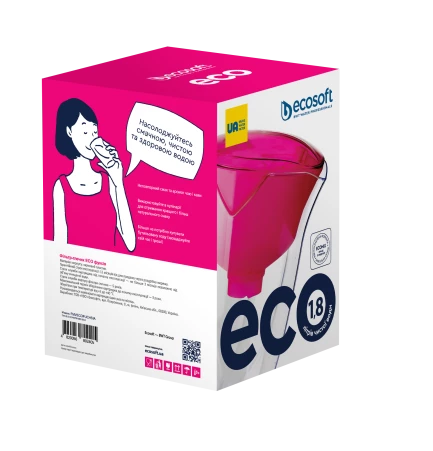 Фільтр-глечик Ecosoft ЕСО фуксія 1,8 л цiна