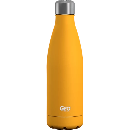 Нержавеющая бутылка/термос с глянцевым покрытием, 0,5 л, оранжевая