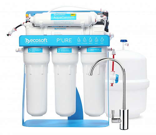Фільтр зворотного осмосу Ecosoft P’URE AquaCalcium з помпою на станині (MO675MACPSECO) купити