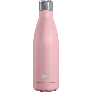 Нержавіюча пляшка/термос з глянцевим покриттям, 0,5 л, рожева