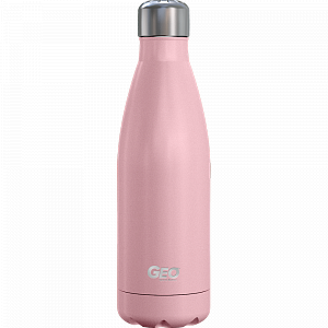 Нержавіюча пляшка/термос з матовим покриттям, 0,5 л, рожева