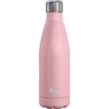 Нержавеющая бутылка/термос с матовым покрытием, 0,5 л, розовая