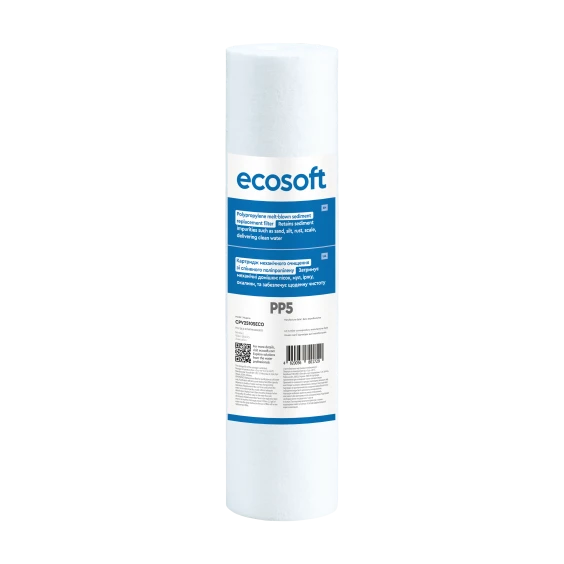 Картридж зі спіненого поліпропілену Ecosoft 2,5"x10" 5 мкм (CPV25105ECO)