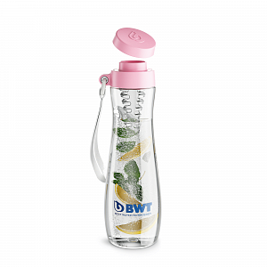 Бутылка BWT розовая со вставкой