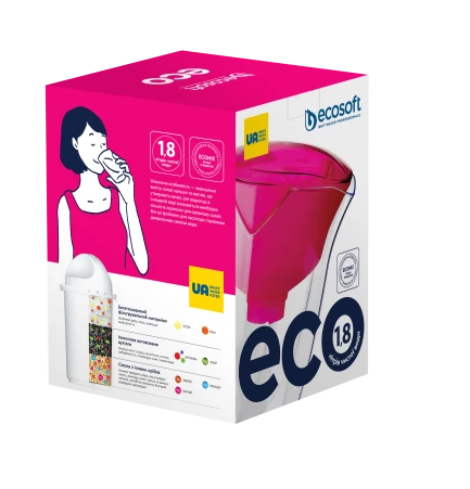 Фільтр-глечик Ecosoft ЕСО фуксія 1,8 л продажа