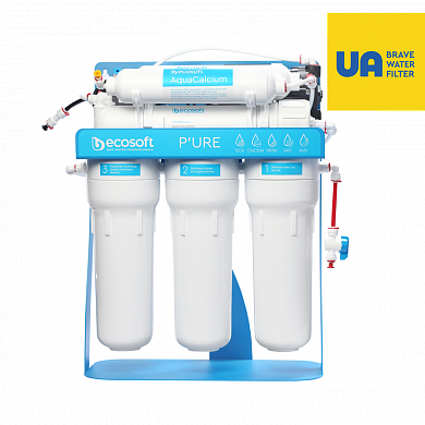 Фильтр обратного осмоса Ecosoft P’URE AquaCalcium с помпой на станине (MO675MACPSECO)