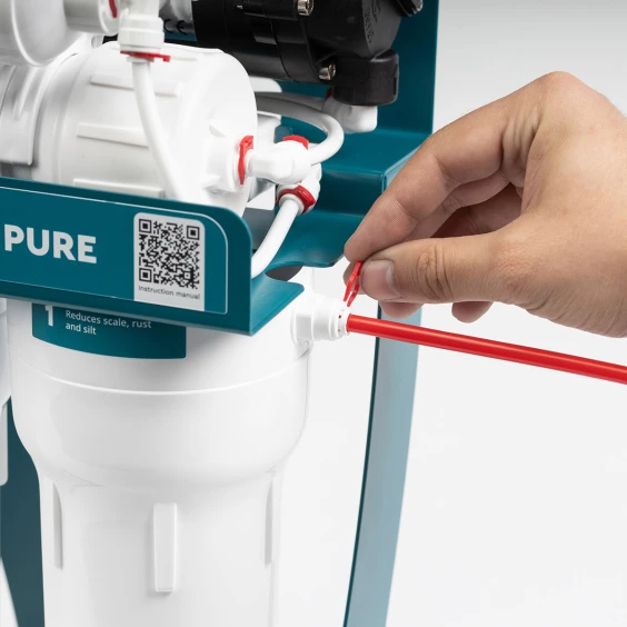 Фільтр зворотного осмосу Ecosoft PURE BALANCE з помпою на станині (MO675MBALPSECO) интернет-магазин