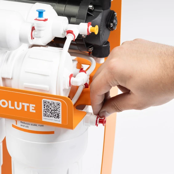 Фильтр обратного осмоса Ecosoft Absolute с минерализатором с помпой на станине (MO675MPSECO) цена 