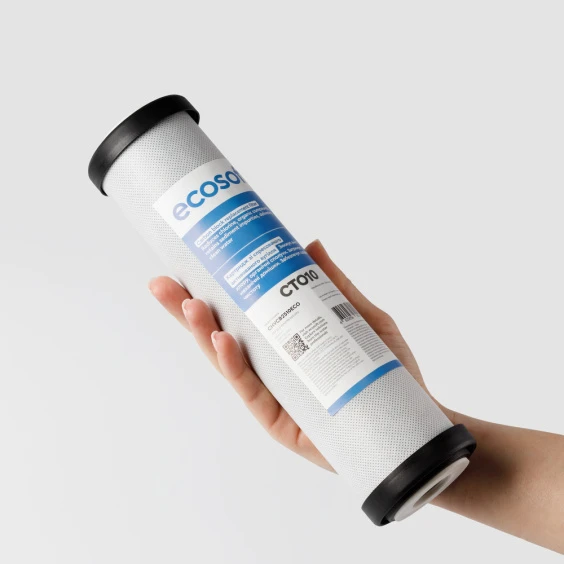 Картридж зі спресованого активованого вугілля Ecosoft CTO10 2,5"х10" (CHVCB2510ECO) купити