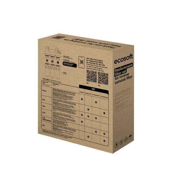 Комплект картриджів Ecosoft 1-2-3 AQUAGREEN Standard (CHVCB3ECOAGR) продажа