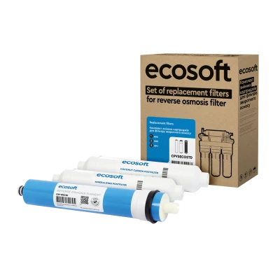Річний запас картриджів Ecosoft для фільтра зворотного осмосу Standard з мінералізатором