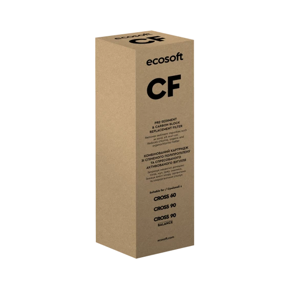 Комбінований картридж з поліпропілену та спресованого вугілля для фільтра зворотного осмосу CROSS90 (CPVDFRO) продажа