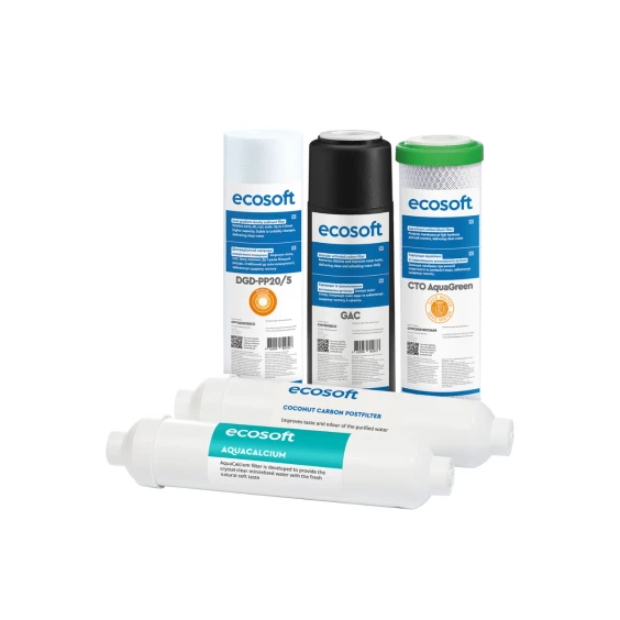 Комплект картриджів Ecosoft PURE AquaCalcium Mint "6 місяців"