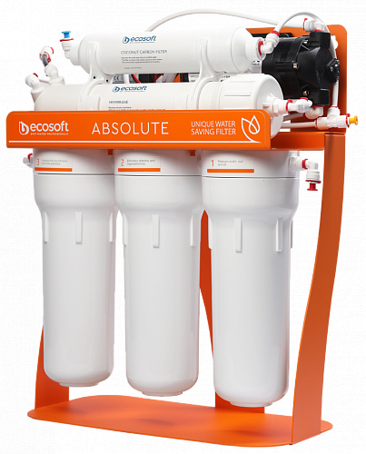 Фильтр обратного осмоса Ecosoft Absolute с помпой на станине (MO575PSECO) купить 