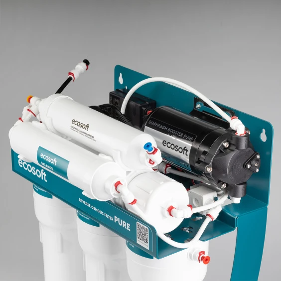 Фільтр зворотного осмосу Ecosoft PURE BALANCE з помпою на станині (MO675MBALPSECO) продажа