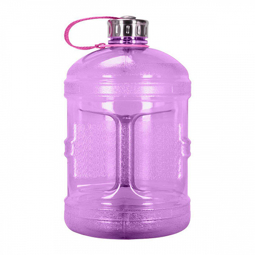 Пластикова пляшка для води GEO з металевою кришкою, рожева, 3,8 л недорого