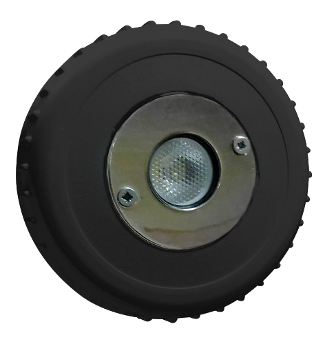 Підводне біле LED-освітлення PL-10, яке монтується у зворотну форсунку (чорний)