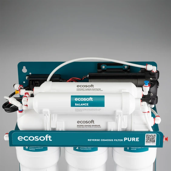 Фільтр зворотного осмосу Ecosoft PURE BALANCE з помпою на станині (MO675MBALPSECO) купити