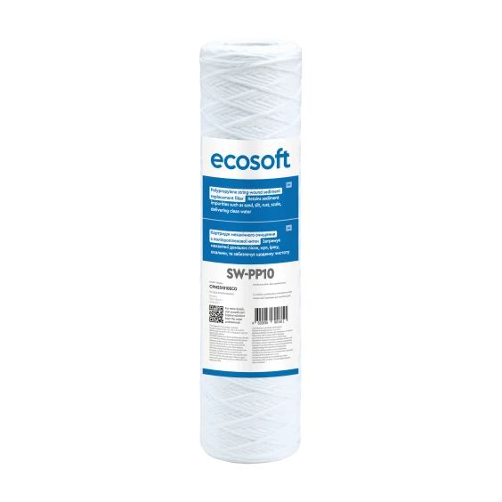 Картридж з поліпропіленової нитки Ecosoft 2,5"x10" 10 мкм (CPN251010ECO)