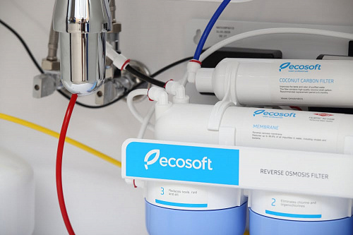 Фильтр обратного осмоса Ecosoft Absolute с помпой на станине недорого