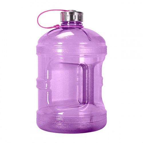 Пластикова пляшка для води GEO з металевою кришкою, рожева, 3,8 л