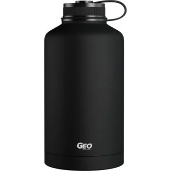 Нержавеющая бутылка/термос с матовым покрытием, 1,8 л, черная
