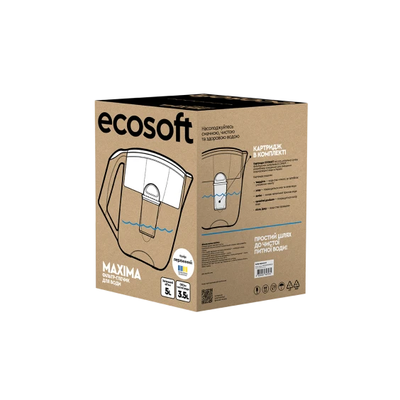 Фільтр-глечик ECOSOFT Maxima перлинний 5 л продажа