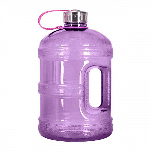 Пластикова пляшка для води GEO з металевою кришкою, рожева, 3,8 л недорого