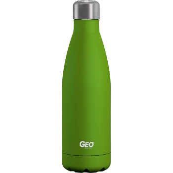 Нержавіюча пляшка/термос з глянцевим покриттям, 0,5 л, зелена